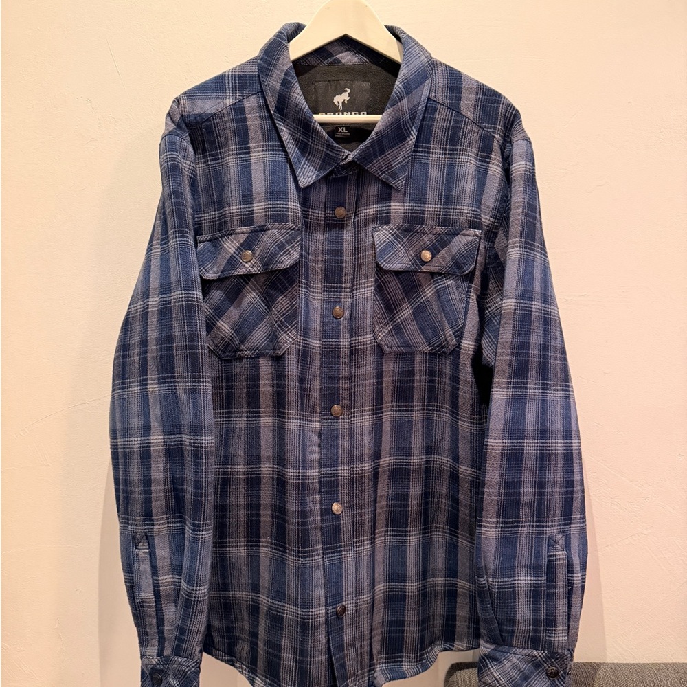 Blue Plaid Men's Shirt